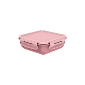 Marmita Hermética Quadrada Bicolor com Divisória 570ml Linha Marmitou