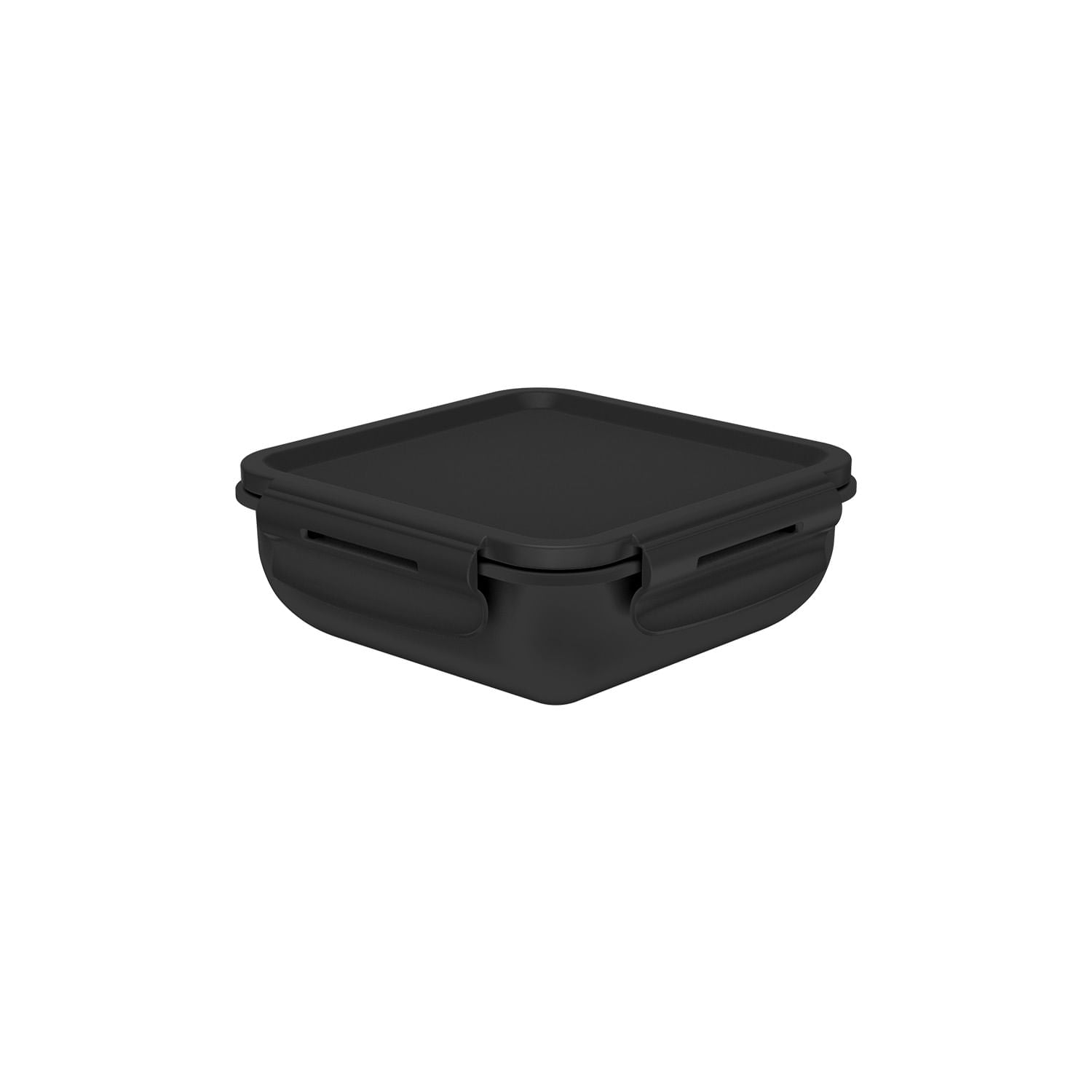Marmita Hermética Quadrada Bicolor com Divisória 570ml Linha Marmitou