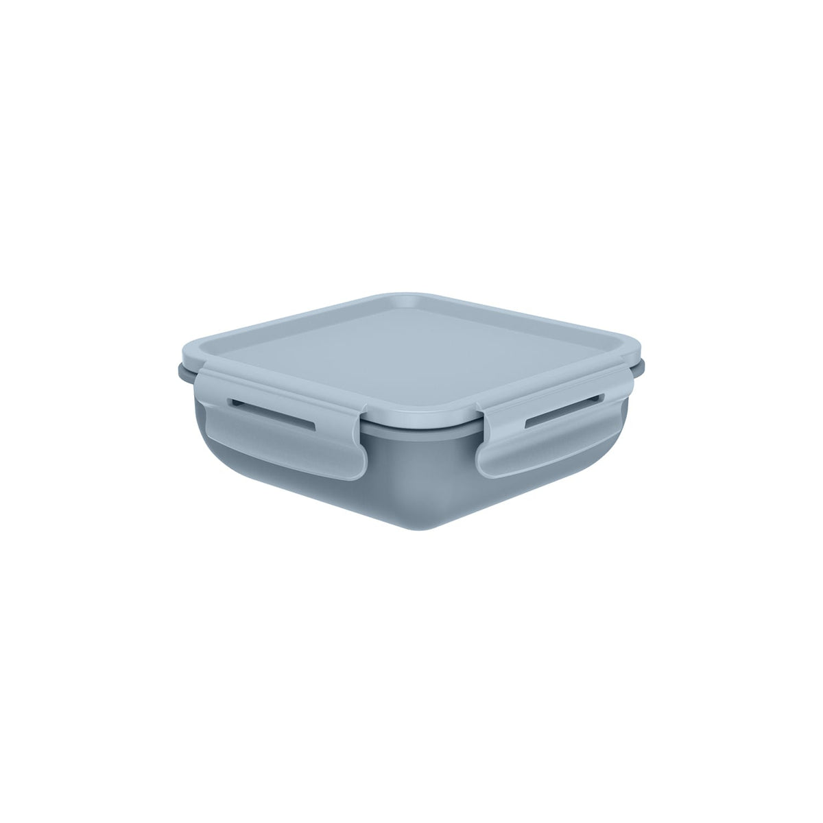 Marmita Hermética Quadrada Bicolor com Divisória 570ml Linha Marmitou