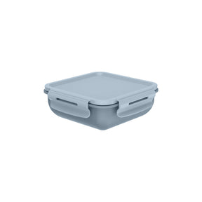 Marmita Hermética Quadrada Bicolor com Divisória 570ml Linha Marmitou
