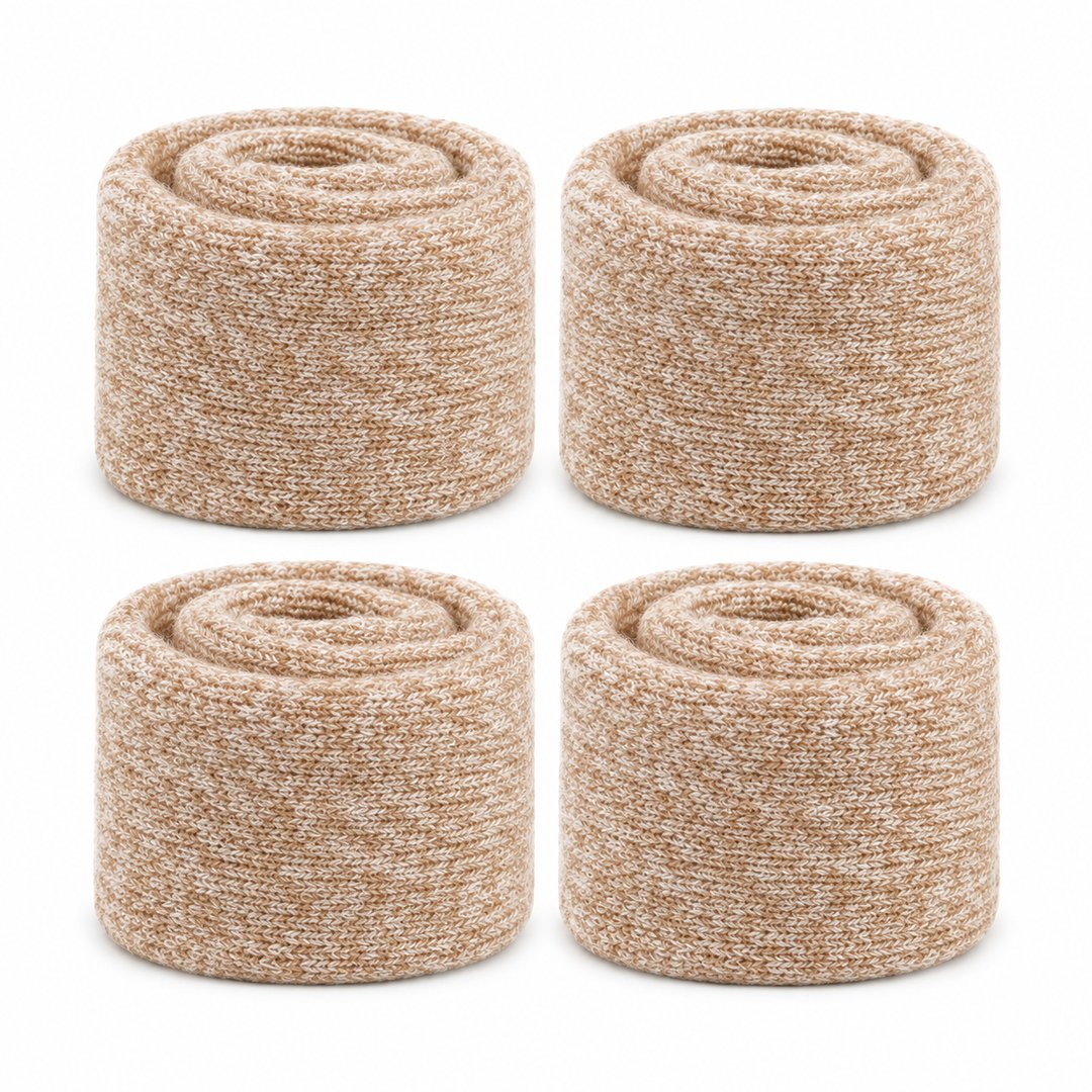 Meias Térmicas de Lã Merino Unissex - Grossas, Quentes e Confortáveis para Inverno e Neve (Compre 2 Leve 4 Pares)