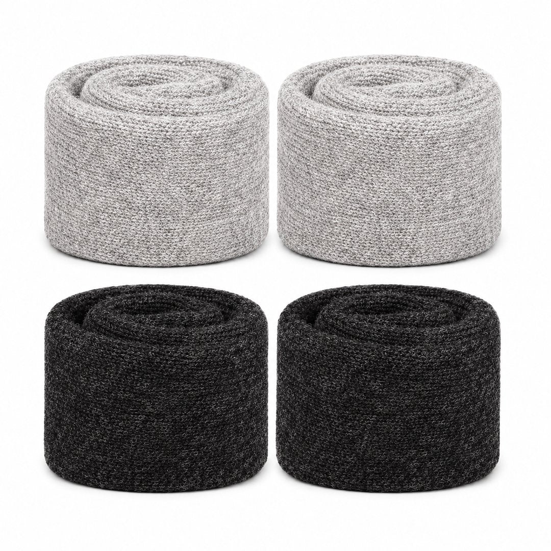 Meias Térmicas de Lã Merino Unissex - Grossas, Quentes e Confortáveis para Inverno e Neve (Compre 2 Leve 4 Pares)