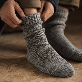 Meias Térmicas de Lã Merino Unissex - Grossas, Quentes e Confortáveis para Inverno e Neve (Compre 2 Leve 4 Pares)