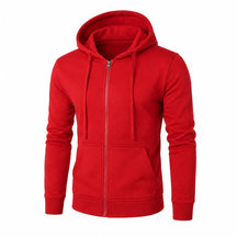 Moletom Masculino com Zíper e Capuz Slim Fit - Hoodie Manga Longa Casual para Outono e Inverno