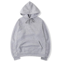 Moletom Unissex com Capuz Oversize Cor Sólida - Hoodie Pulôver Casual para Outono e Inverno