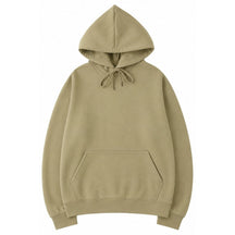 Moletom Unissex com Capuz Oversize Cor Sólida - Hoodie Pulôver Casual para Outono e Inverno