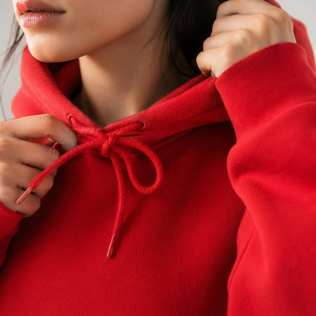 Moletom Unissex com Capuz Oversize Cor Sólida - Hoodie Pulôver Casual para Outono e Inverno