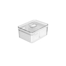 Organizador com cesto duplo 2,2L Linha Clear Fresh