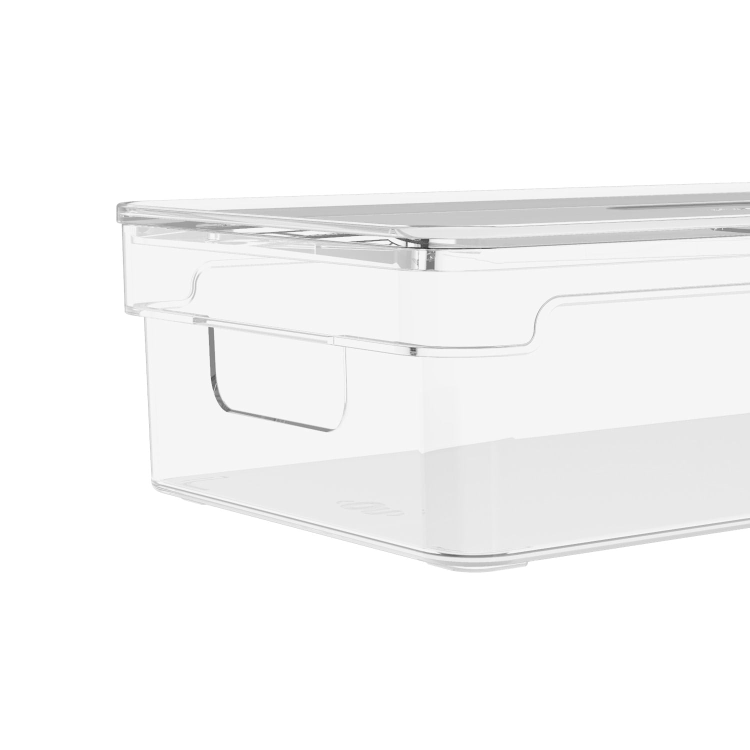 Organizador de armários com tampa 2,8L Linha Clear