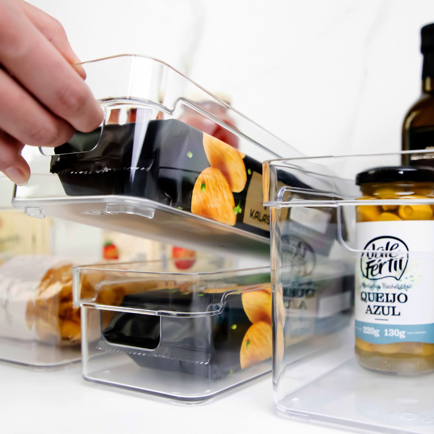 Organizador de armários 1,9L Linha Clear