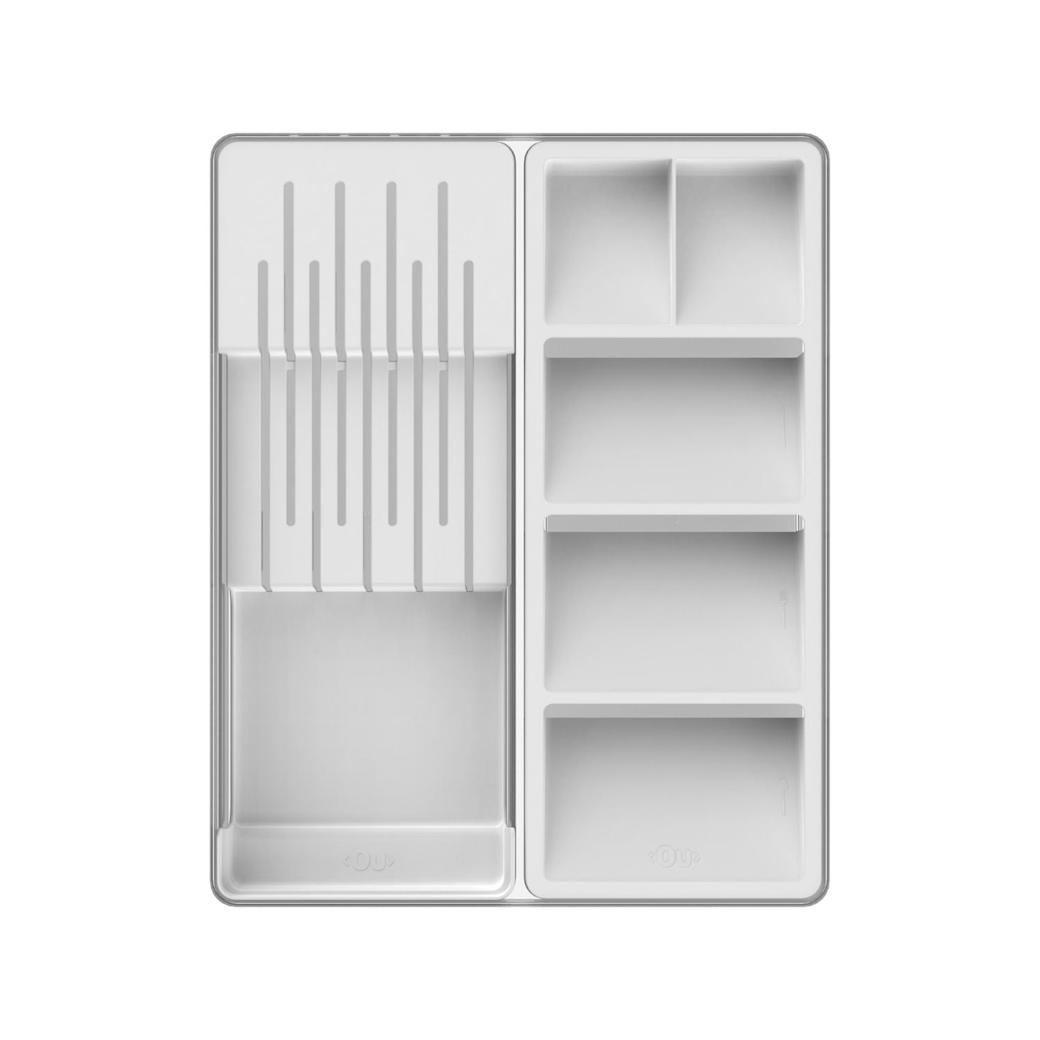 Organizador de Facas e Talheres Linha Clear Gavetas