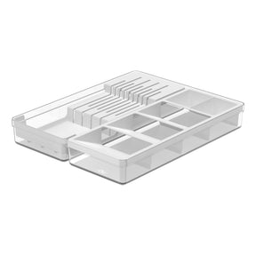 Organizador de Facas e Talheres Linha Clear Gavetas