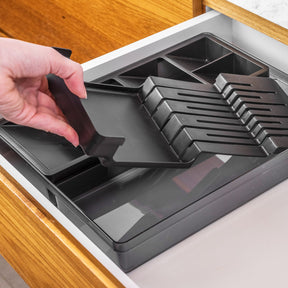 Organizador de Facas e Talheres Linha Clear Gavetas