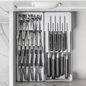 Organizador de Facas e Talheres Linha Clear Gavetas