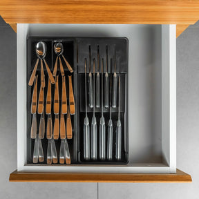 Organizador de Facas e Talheres Linha Clear Gavetas
