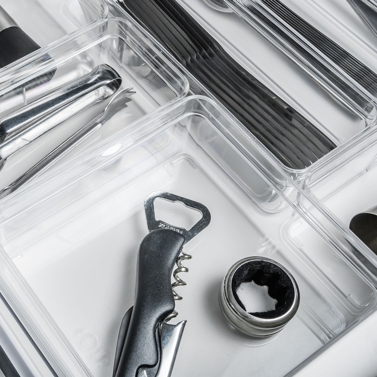 Organizador de Gavetas 15 x 15 x 5,6cm Linha Clear Gavetas