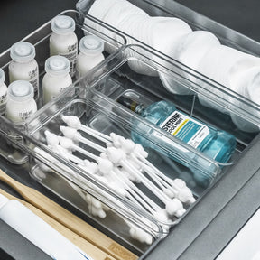 Organizador de Gavetas 15 x 7,5 x 5,6cm Linha Clear Gavetas