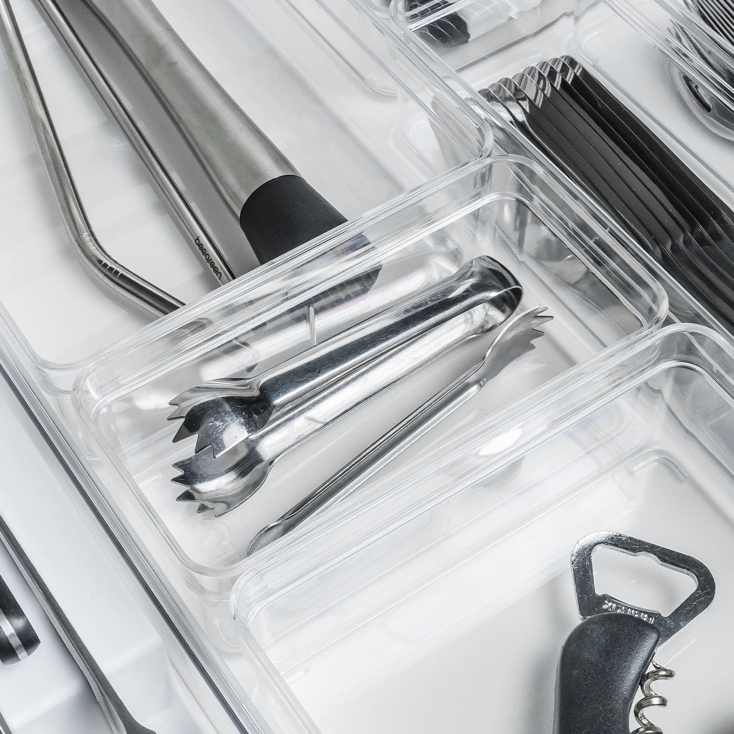 Organizador de Gavetas 15 x 7,5 x 5,6cm Linha Clear Gavetas