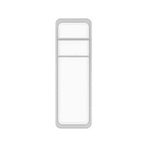 Organizador de gavetas 2 divisórias Linha Logic