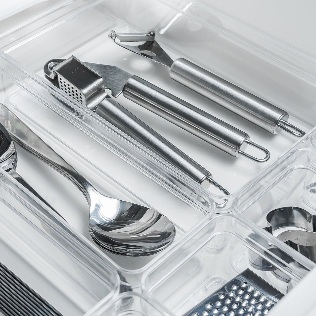 Organizador de Gavetas 22,5 x 15 x 5,6cm Linha Clear Gavetas