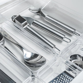 Organizador de Gavetas 22,5 x 15 x 5,6cm Linha Clear Gavetas