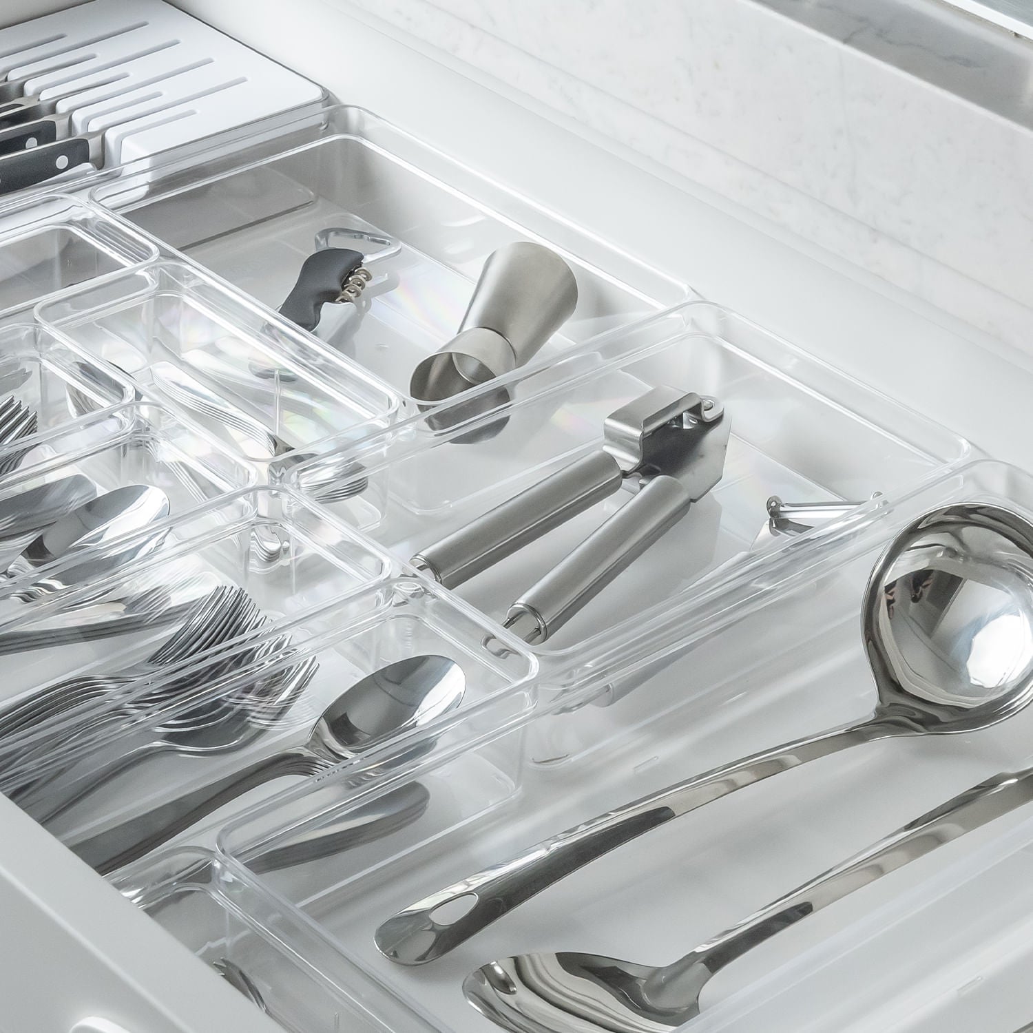 Organizador de Gavetas 22,5 x 15 x 5,6cm Linha Clear Gavetas