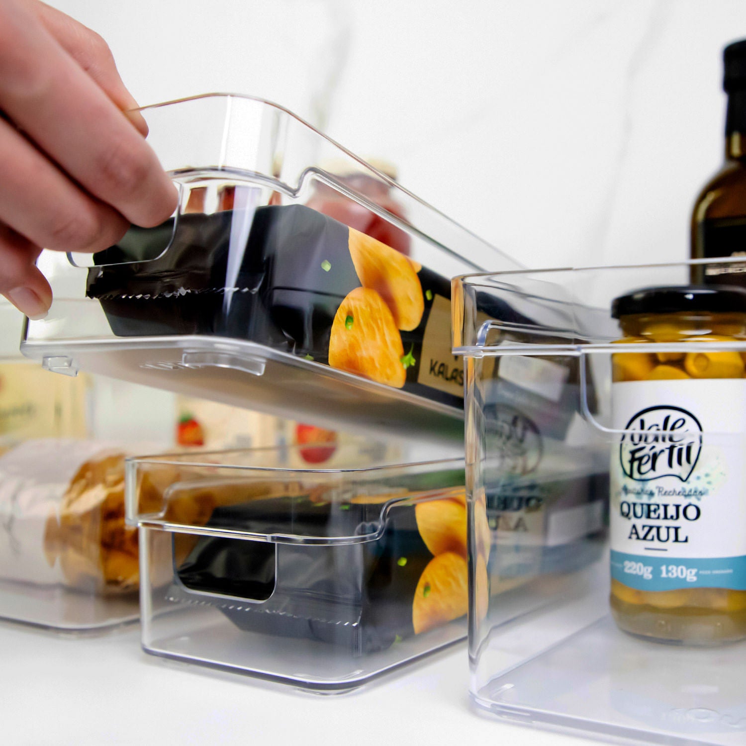 Organizador de Gavetas 30 x 7,5 x 5,6cm Linha Clear Gavetas