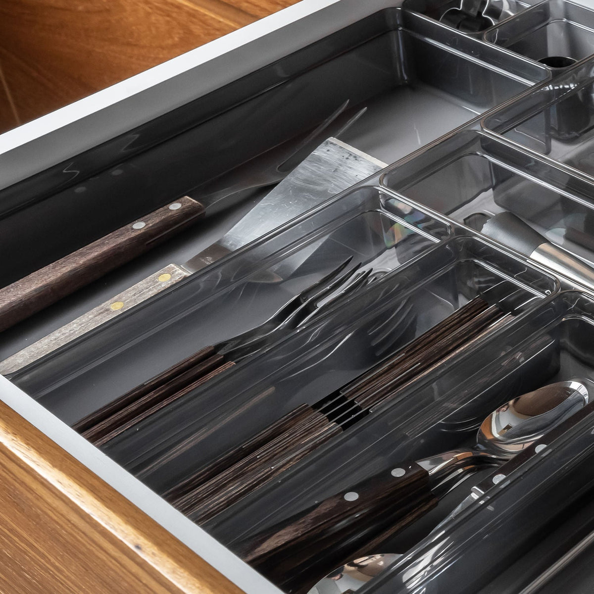 Organizador de Gavetas 37,5 x 15 x 5,6cm Linha Clear Gavetas
