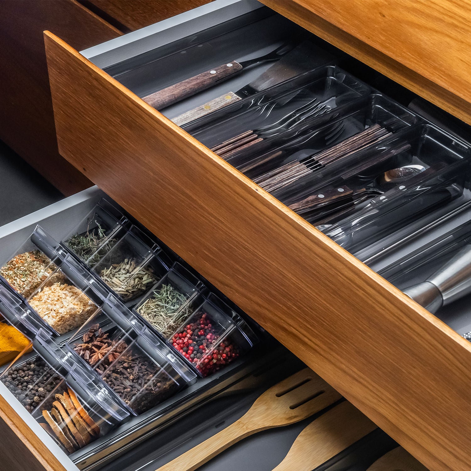 Organizador de Gavetas 37,5 x 15 x 5,6cm Linha Clear Gavetas