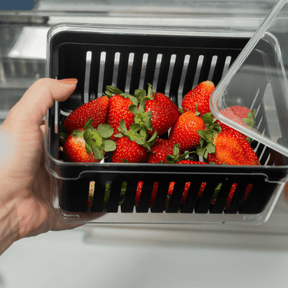 Organizador de geladeira com cesto 2,2L Linha Clear Fresh