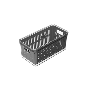 Organizador de geladeira com cesto 5L Linha Clear Fresh