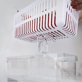 Organizador de geladeira com cesto 5L Linha Clear Fresh