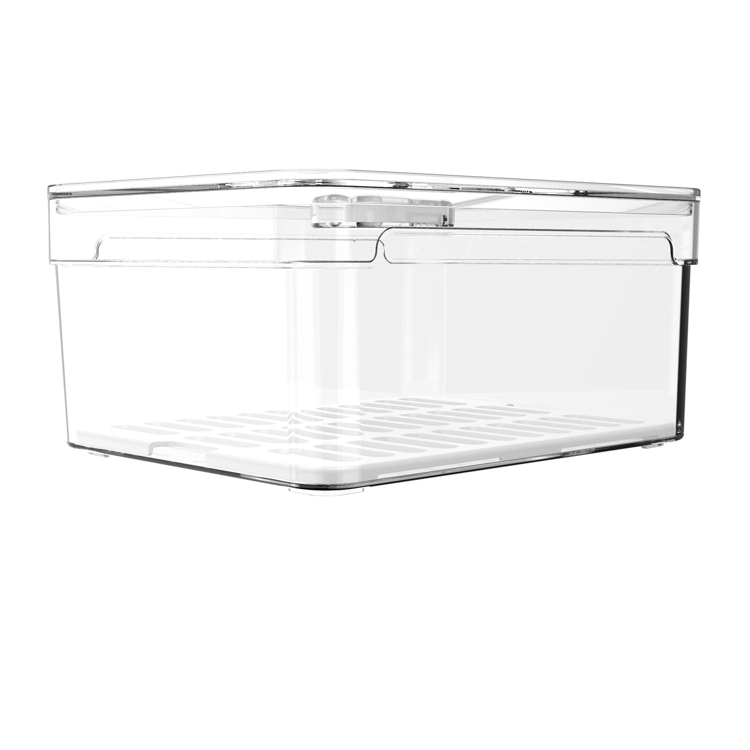Organizador de geladeira com tampa 2,2L Linha Clear Fresh
