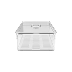 Organizador de geladeira com tampa 2,8L Linha Clear Fresh