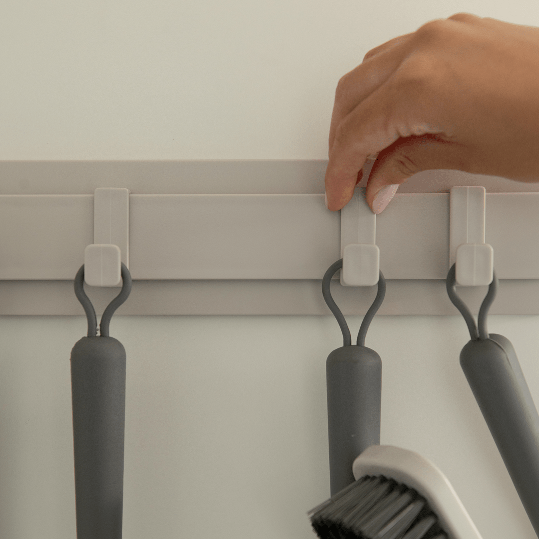 Organizador de Parede Multiuso com 4 Ganchos Linha Flow