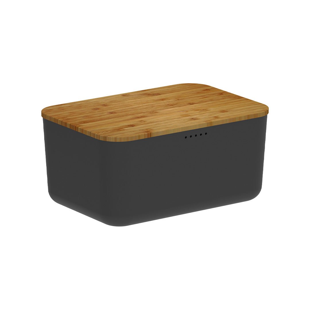 Porta Pão com Tampa de Bambu Linha Lume