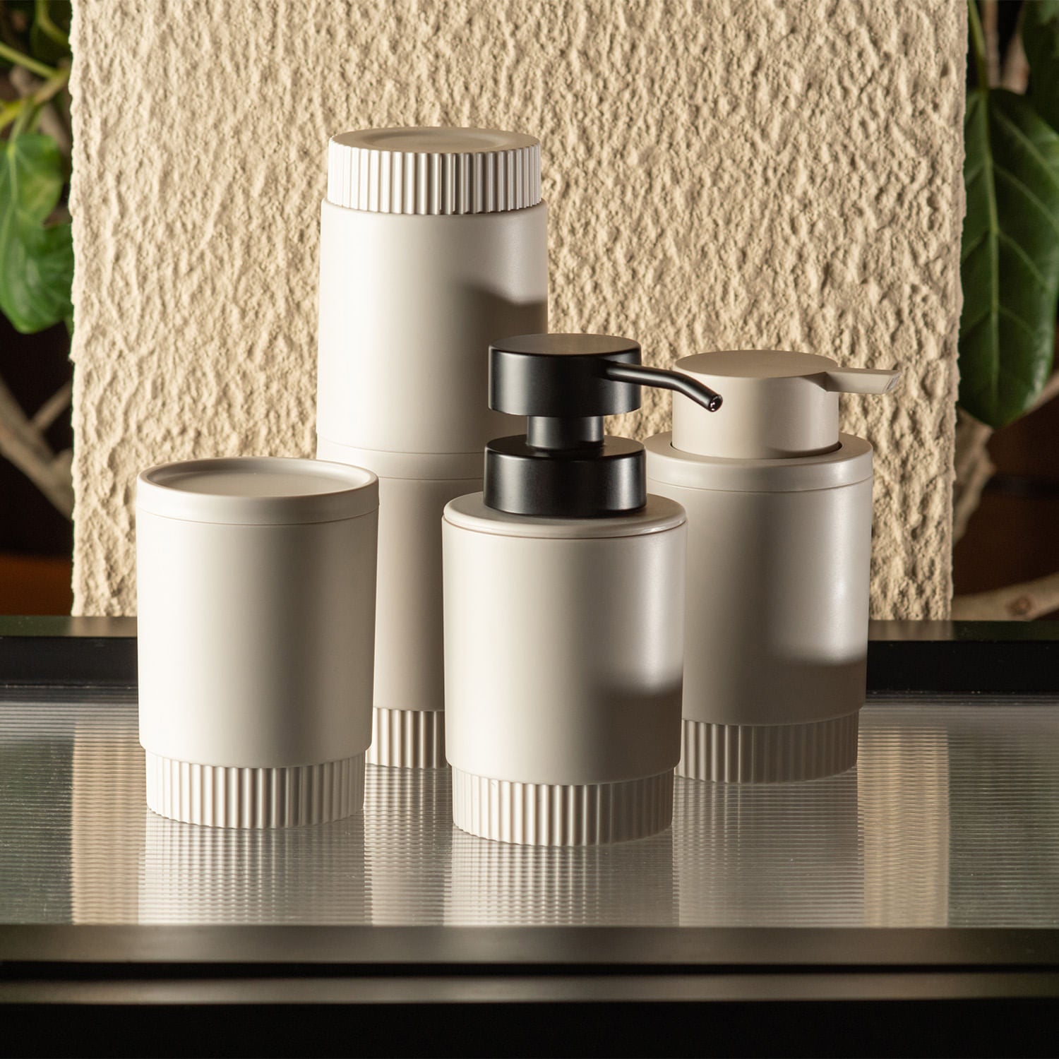 Porta Sabonete Líquido com Válvula 300ml Linha Dórica