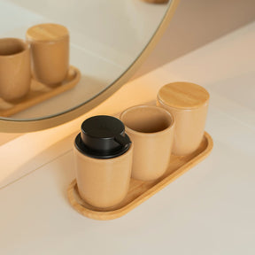 Porta Sabonete Líquido em Cerâmica 250ml Linha Osaka
