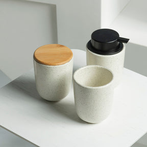 Porta Sabonete Líquido em Cerâmica 250ml Linha Osaka