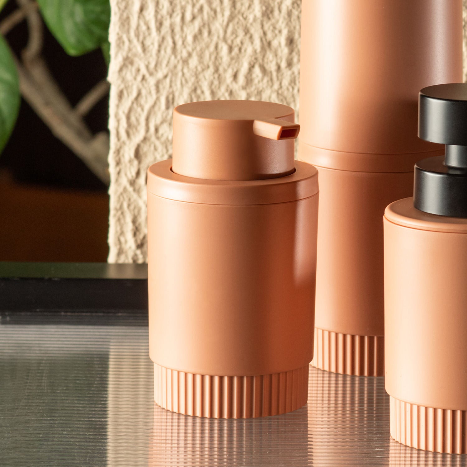 Porta Sabonete Líquido Monocromático 300ml Linha Dórica