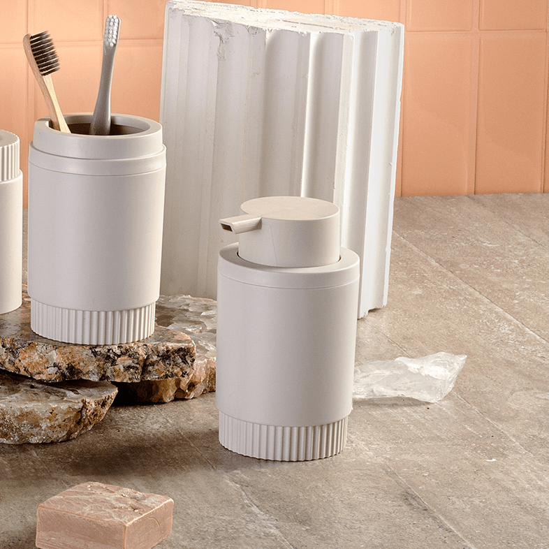 Porta Sabonete Líquido Monocromático 300ml Linha Dórica