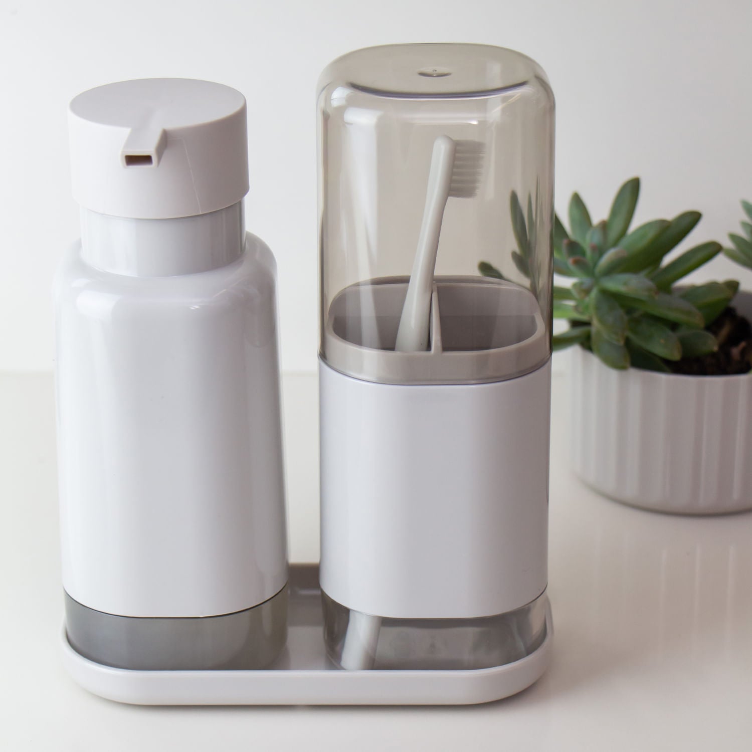 Porta sabonete líquido 500ml Linha Dual