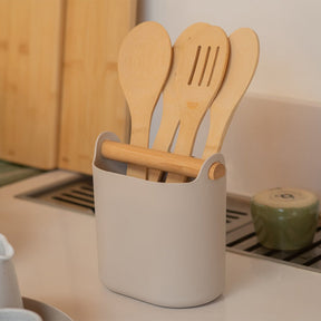 Porta Utensílios com Alça de Bambu Linha Lume