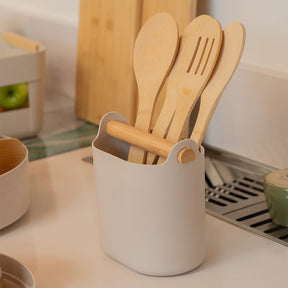 Porta Utensílios com Alça de Bambu Linha Lume