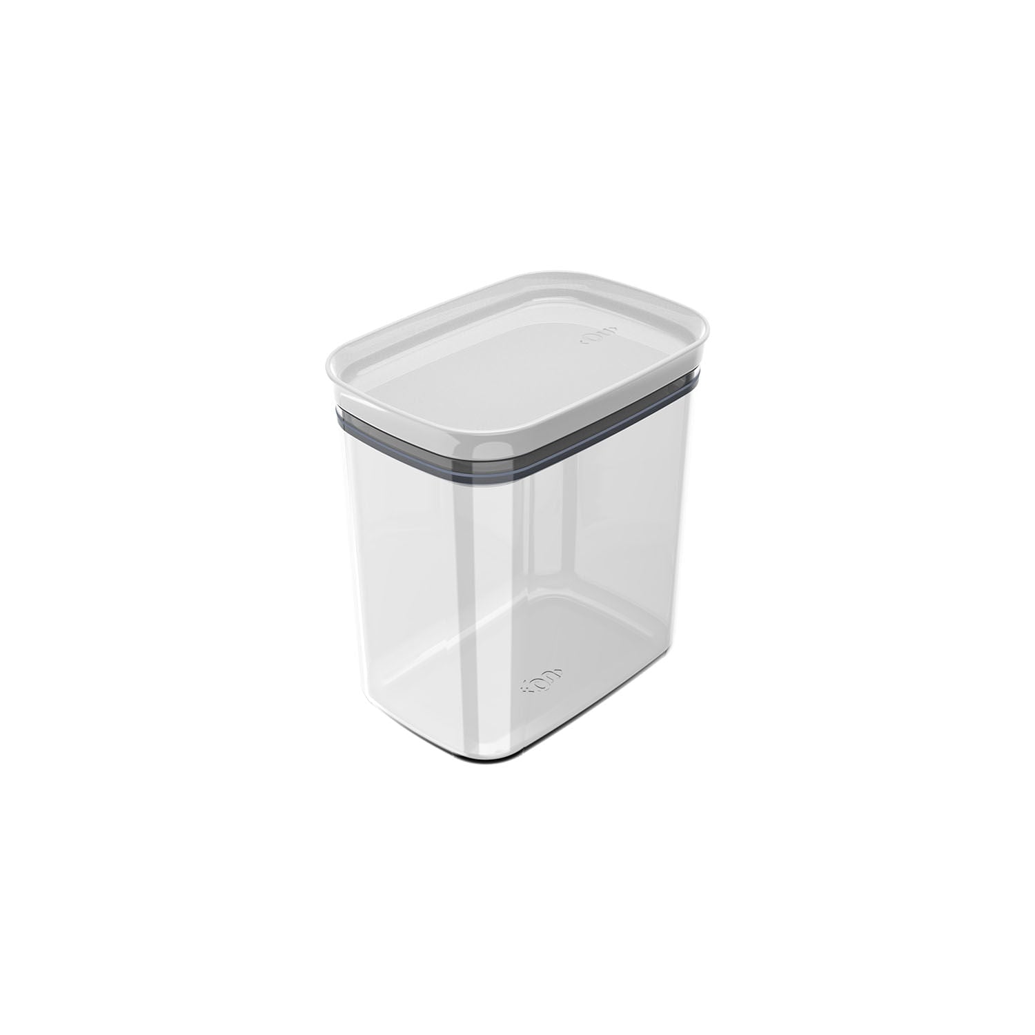 Pote hermético organizador retangular 1,5L Linha Block