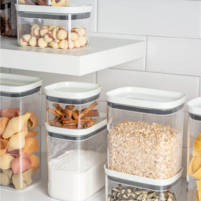 Pote hermético organizador retangular 1,5L Linha Block
