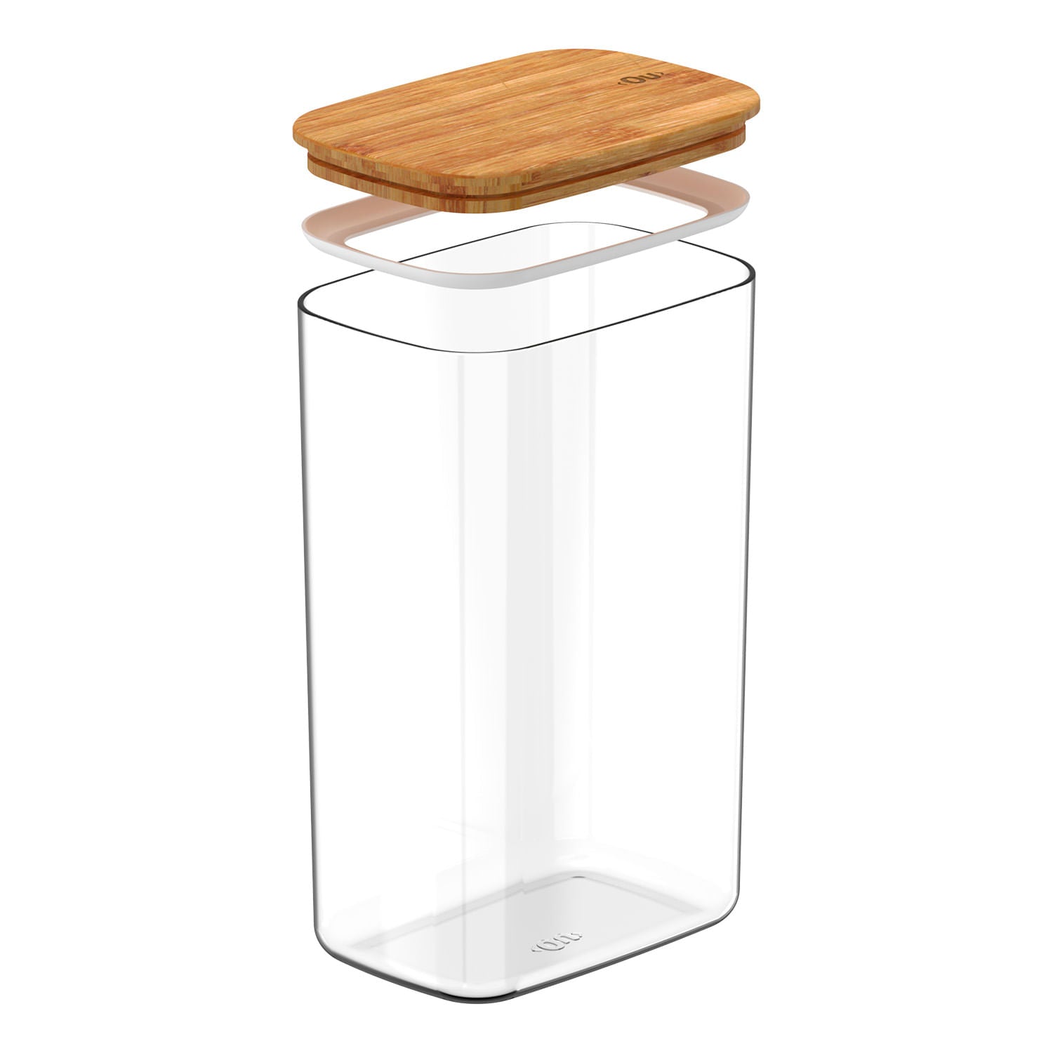 Pote hermético organizador retangular 2,3L Linha Keep