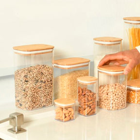 Pote hermético organizador retangular 2,3L Linha Keep