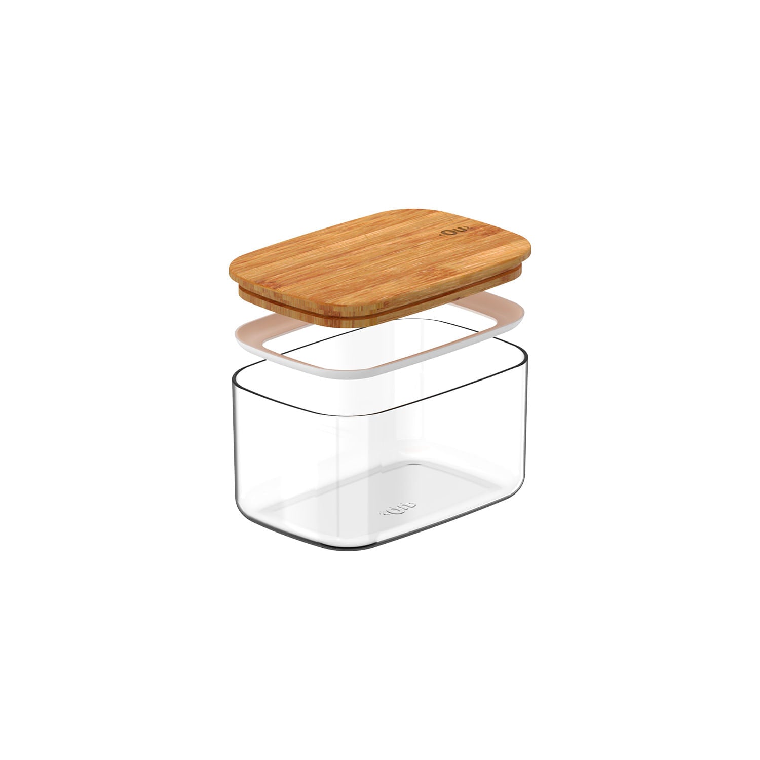 Pote hermético organizador retangular 650ml Linha Keep