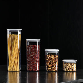 Pote Hermético Quadrado 1,5L Linha Duo Lock